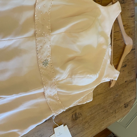 BNWT Stunning pink midi length tank dress attached jewelled belt matching jacket - Picture 4 of 10